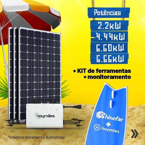 imagem de GERADOR DE ENERGIA SOLAR 6,66KWP - CHAPA METÁLICA WIN