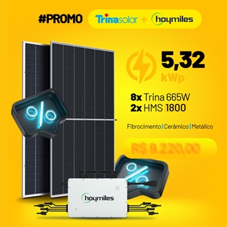 Imagem de GERADOR WIN TRINA & HOYMILES - 5,32 KWP - CHAPA METÁLICA